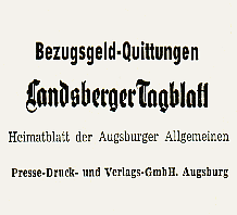 Zeitung Landsberger Tagblatt