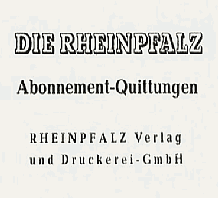 Zeitung Die Rheinpfalz