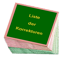 Liste der Korrekturen