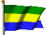Flagge Gabuns