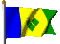 Flagge Mustique (Saint Vincent und die Grenadinen)s