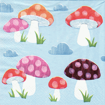 Serviette, ein Viertel