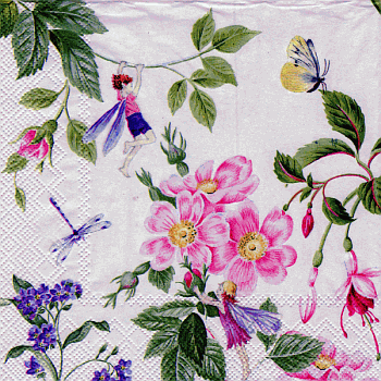 Serviette, ein Viertel