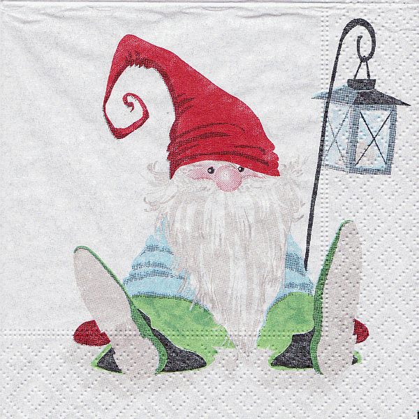 Serviette, ein Viertel