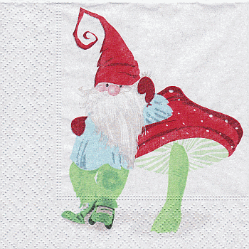 Serviette, ein Viertel