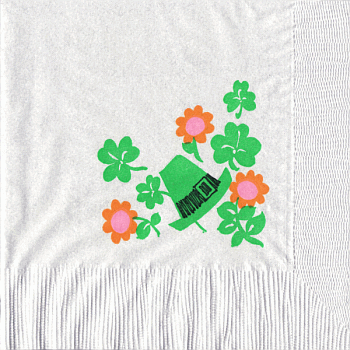 Serviette, ein Viertel