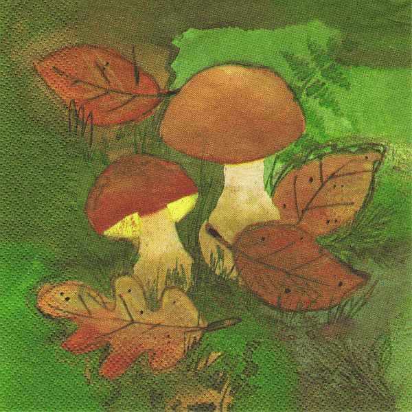 Serviette, ein Viertel