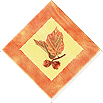ein Viertel der Serviette