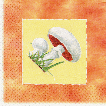 Serviette, ein Viertel