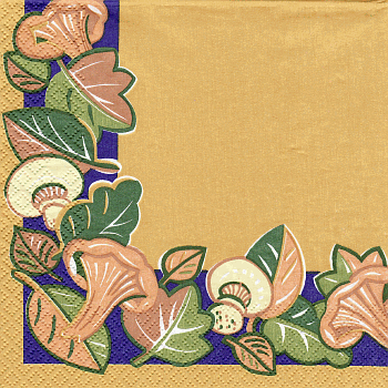 Serviette, ein Viertel