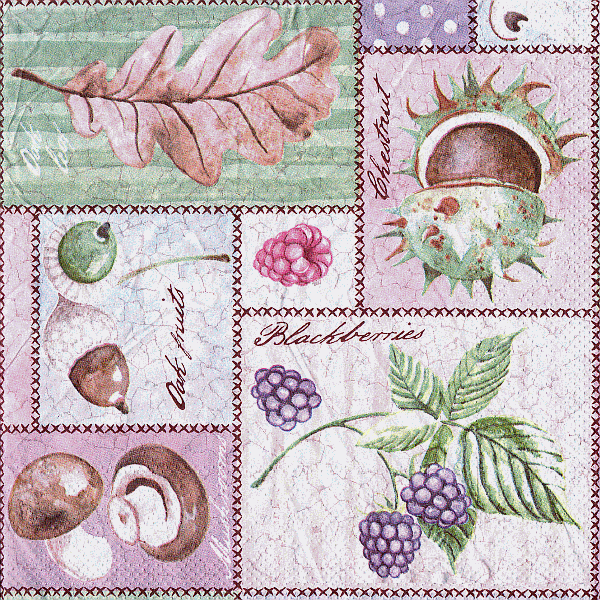 Serviette, ein Viertel