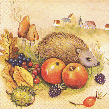 Serviette, ein Viertel