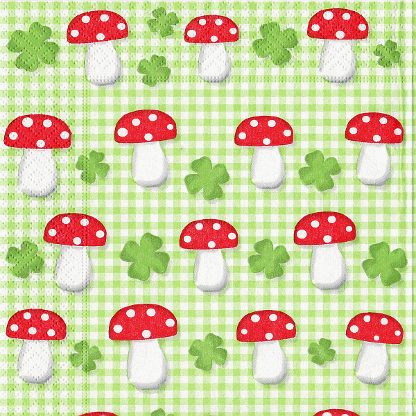 Serviette, ein Viertel